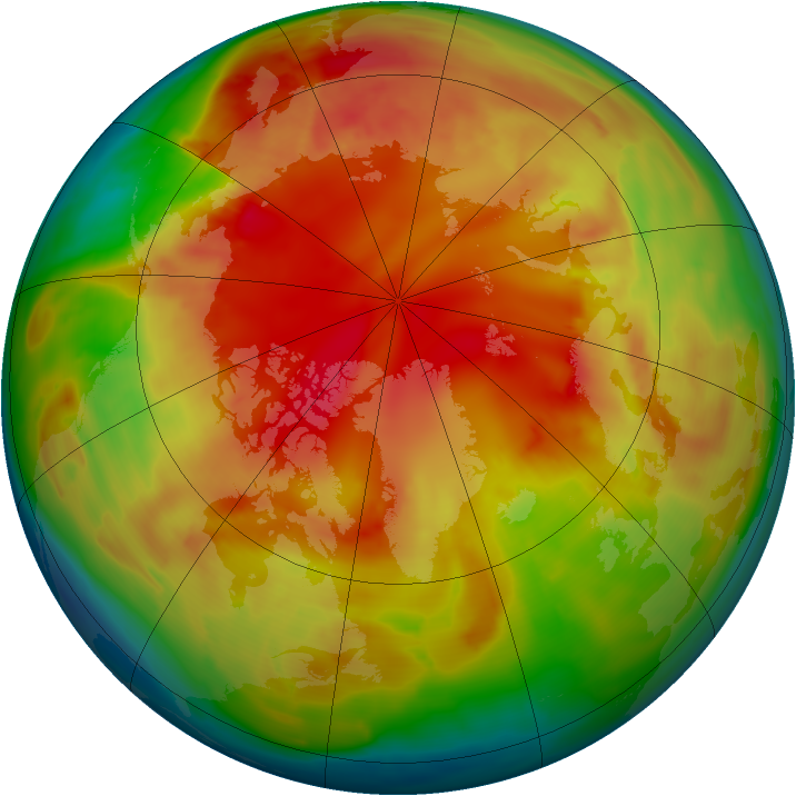 Arctic ozone map for 17 February 2009